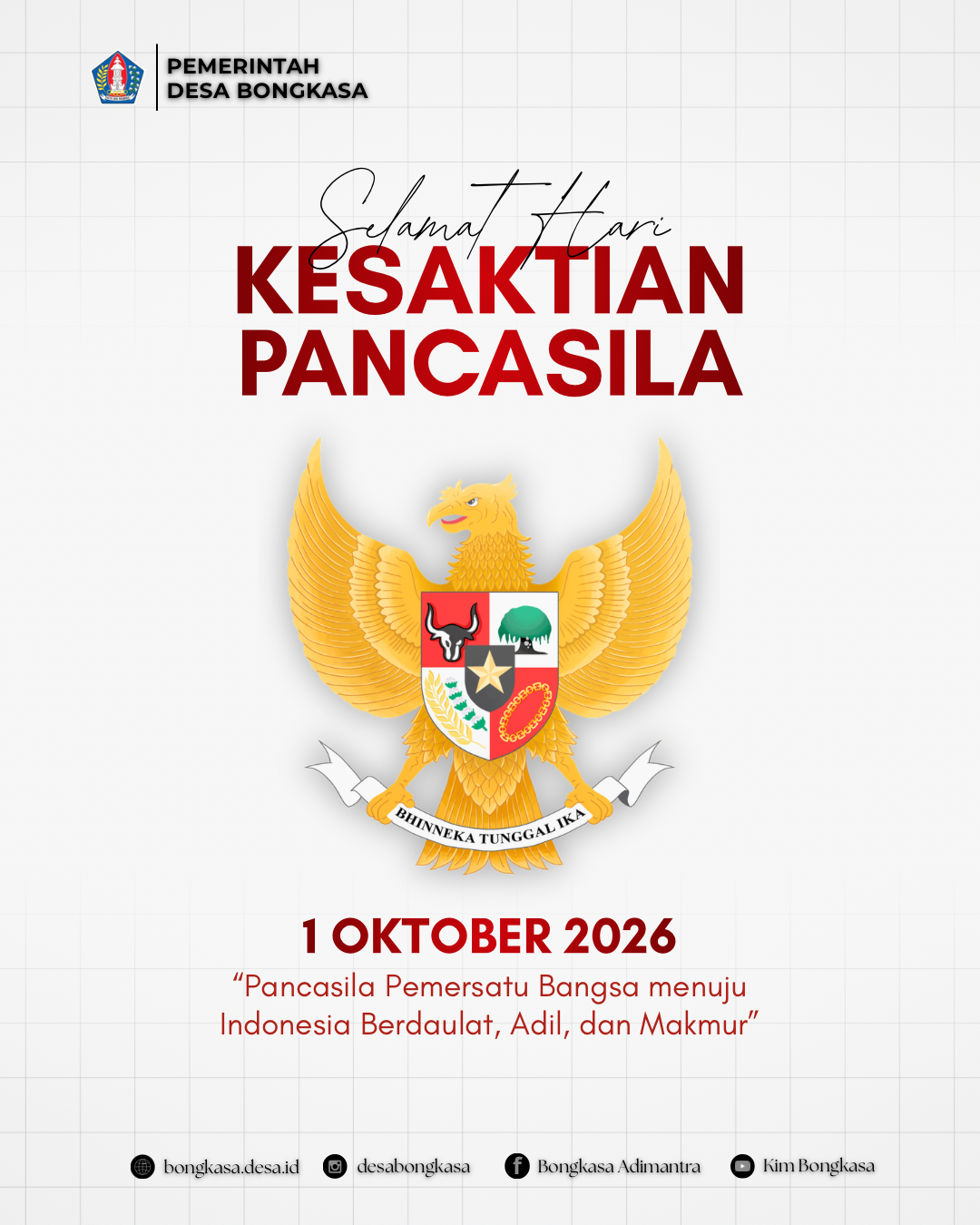 Selamat Hari Kesaktian Pancasila Tahun 2026